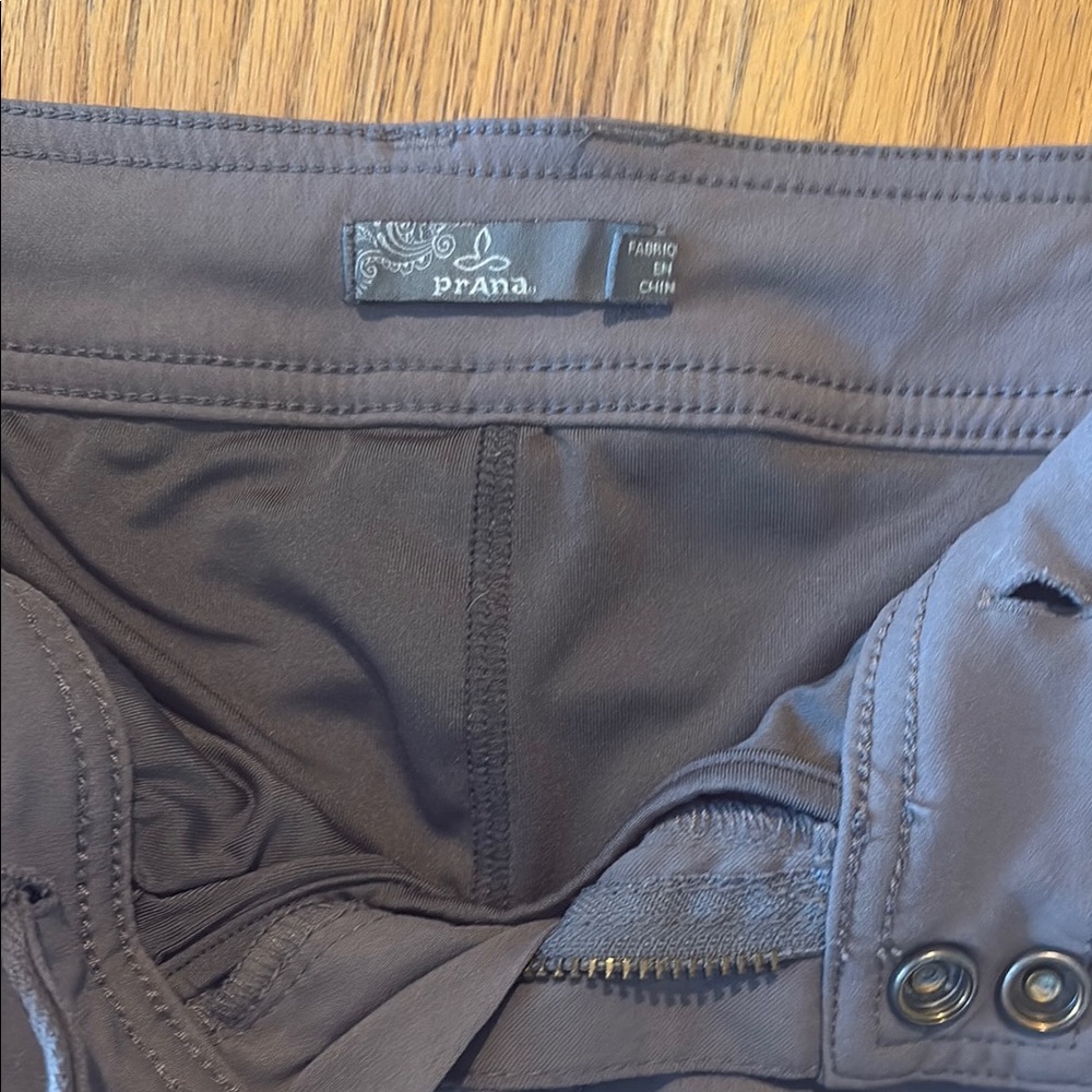 Prana Charcoal Skort with button accents - Picture 2 of 5
